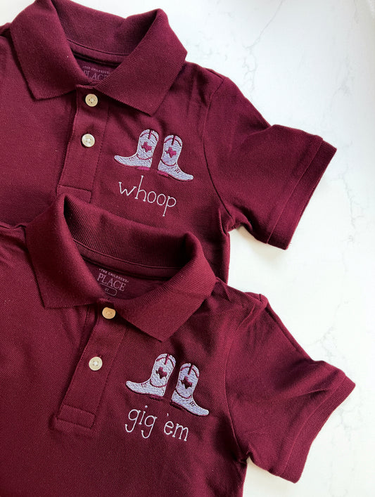 Boot Polos | Maroon