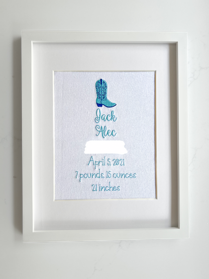 Birth Announcement | Boot