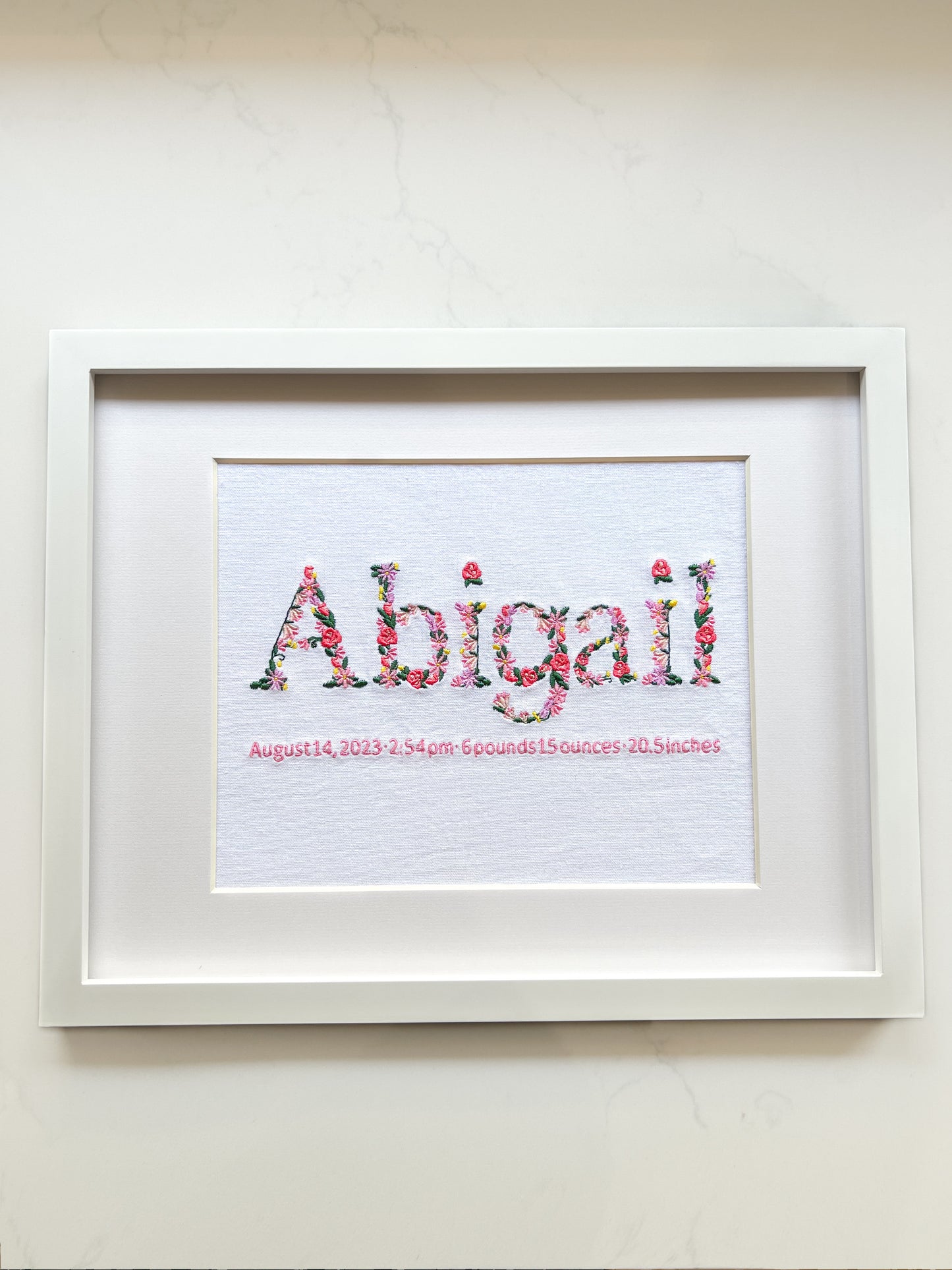 Birth announcement | Floral name