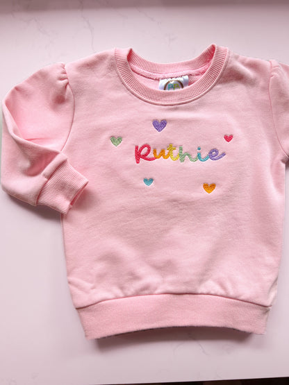 Rainbow hearts | Sweatshirt