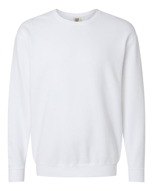 Adult Sweatshirt | Comfort Colors, Lightweight, White, size M