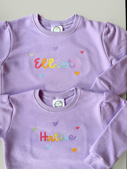 Rainbow hearts | Sweatshirt