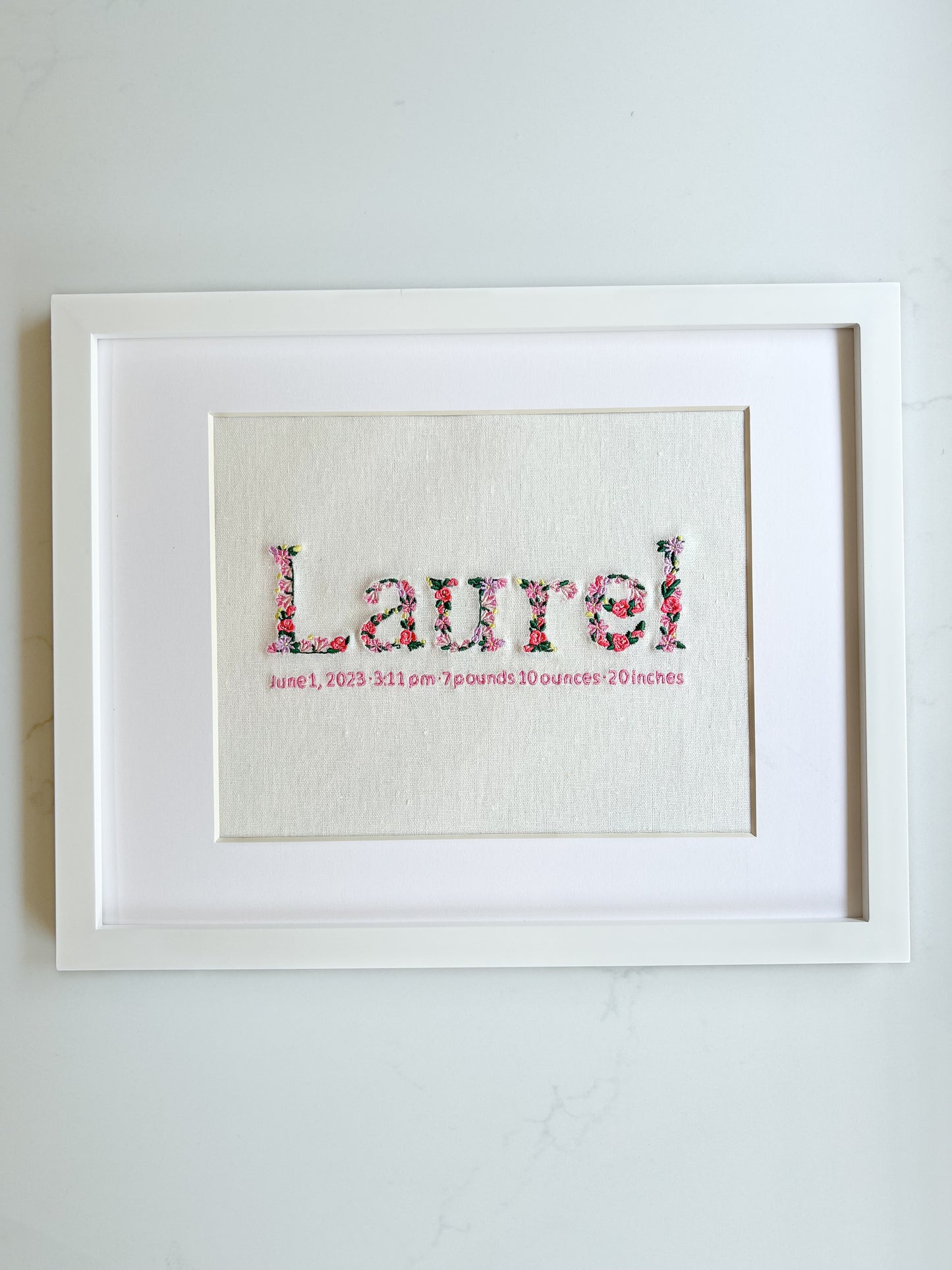 Birth announcement | Floral name