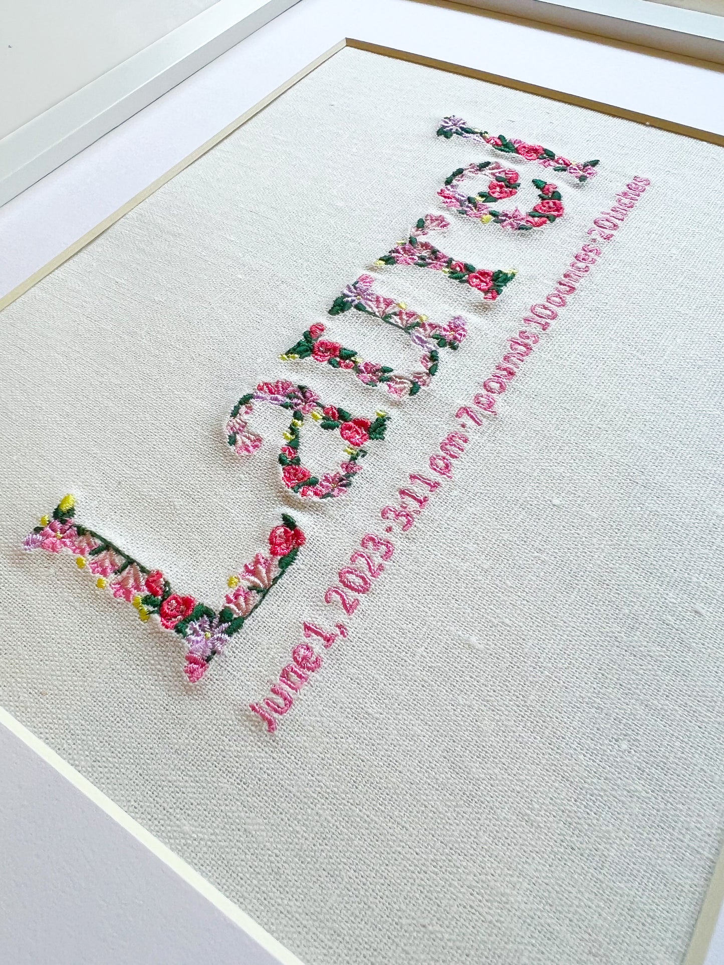 Birth announcement | Floral name